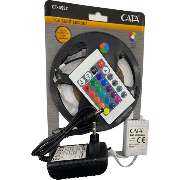 Cata CT-4557 5m 96 Renk Rgb Şerit LED Seti ürün görseli 1
