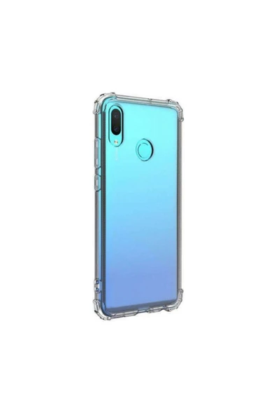Huawei Y7 2019 Uyumlu Darbeye Dayanıklı Köşe Korumalı Kılıf Anti Şok Şeffaf Kapak ürün görseli 1