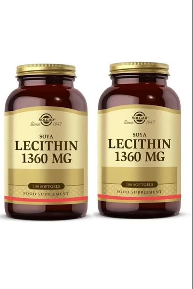 Solgar Soya Lecithin 1360 mg 100 Kapsül 2 Adet ürün görseli 1