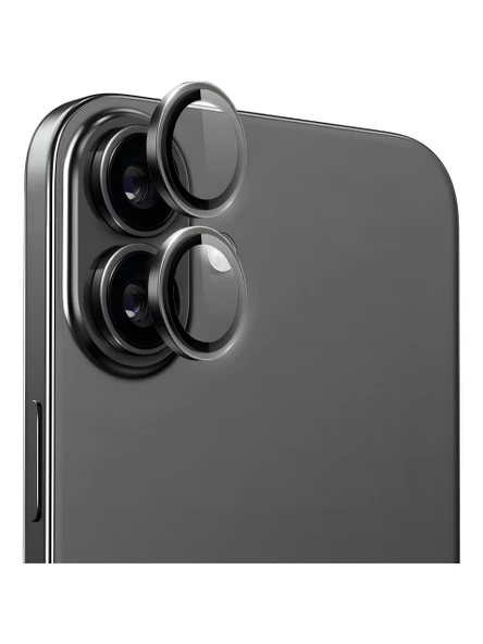 Ennar Apple iPhone 16 Plus - 16 Metal Çerçeveli Kamera Koruma Lensi ürün görseli 1