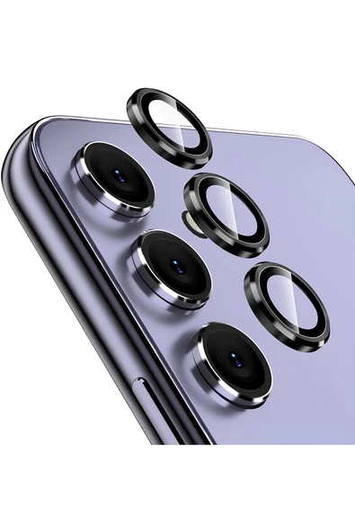 Ennar Samsung Galaxy S24 Metal Çerçeveli Kamera Koruma Lensi ürün görseli 1