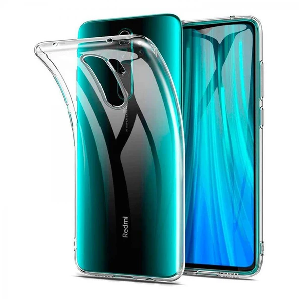 Xiaomi Redmi 9 Kılıf Uyumlu Darbeye Dayanıklı 2.0 mm İnce Şeffaf Silikon Kapak ürün görseli 1