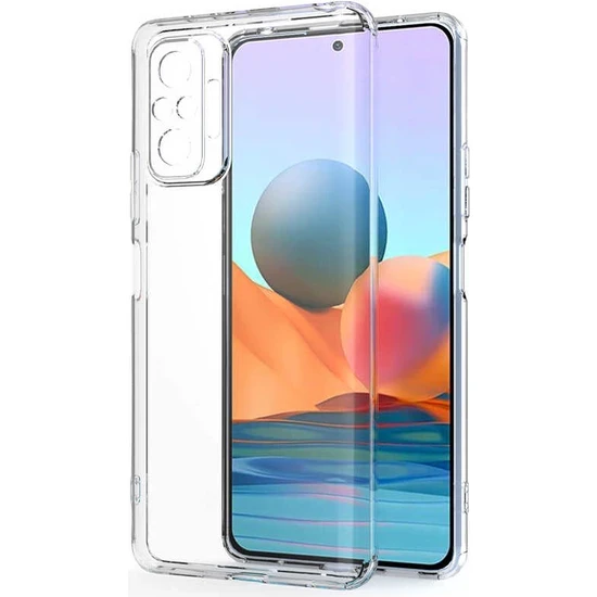 Xiaomi Redmi Note 10 Pro Kılıf 0.2 mm Ultra İnce Şeffaf Silikon Kapak ürün görseli 1