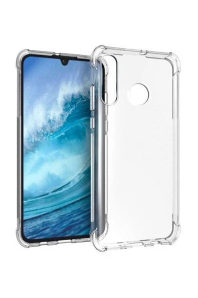 Huawei P30 Lite Uyumlu Darbeye Dayanıklı Köşe Korumalı Kılıf Anti Şok Şeffaf Kapak ürün görseli 1