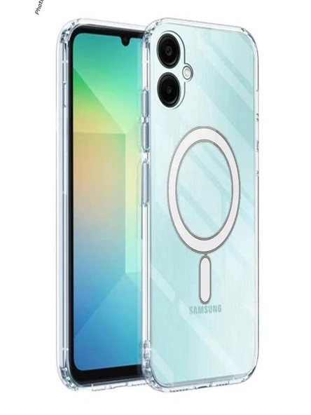 Samsung Galaxy A05 Uyumlu MageSafe Şeffaf Silikon Kılıf ürün görseli 1