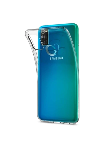 Samsung Galaxy M30S Kılıf 0.2 mm Ultra İnce Şeffaf Silikon Kapak ürün görseli 1