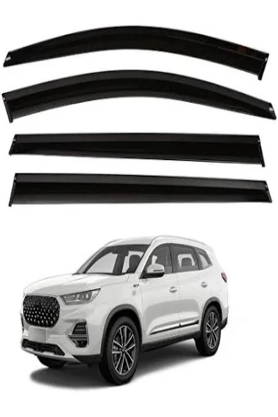 ROAL TUNİNG2023+CHERY TİGGO 8 CAM RÜZGARLIĞI(PİANO BLACK) ürün görseli 1