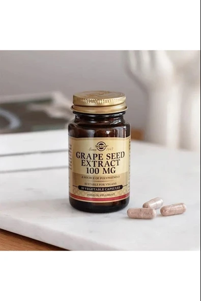 Solgar Grape Seed Extract 100 mg 30 Kapsül 3 Adet - Resim 2