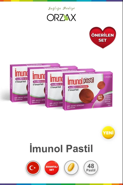 İmunol Karamürver & Çilek 12 Pastil 4 Adet ürün görseli 1