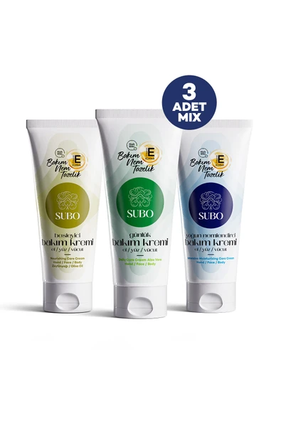 SUBO BAKIM KREMİ MİX 3X60 ML - Resim 5