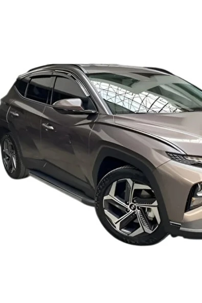 ROAL TUNİNGHyundai Tucson 2020+ Uyumlu 'Premium' Yan Basamak Seti - Aerodinamik Tasarım - Krom/Siyah Detayl ürün görseli 1