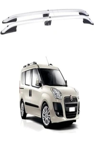 ROAL TUNİNG2010+ UYUMLU FİAT DOBLO 2 TAVAN ÇITASI GRİ ürün görseli 1