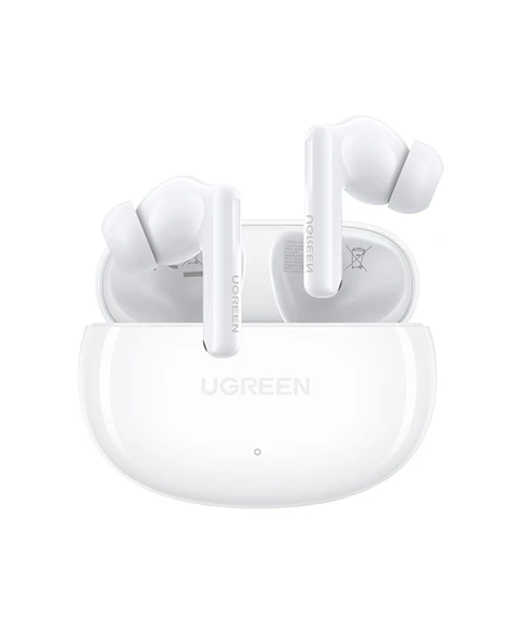 UGREEN HiTune T6s Hibrit Aktif Gürültü Engelleyici Kablosuz Kulak İçi Kulaklık, Beyaz, 45585 ürün görseli 1