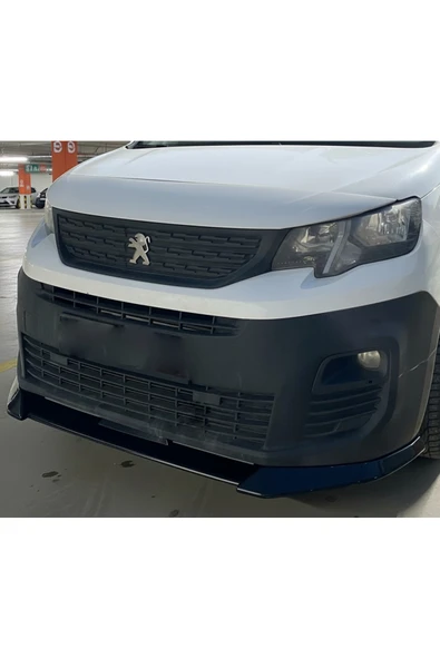 ROAL TUNİNGPeugeot Rifter 2019+ Ön Tampon Lip – Piano Black ABS Tuning Aksesuar (ROAL Tuning) ürün görseli 1