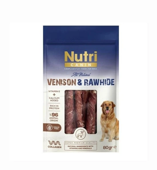 Nutri Canin Geyik Etli Sargılı Kemik 80 gr ürün görseli 1