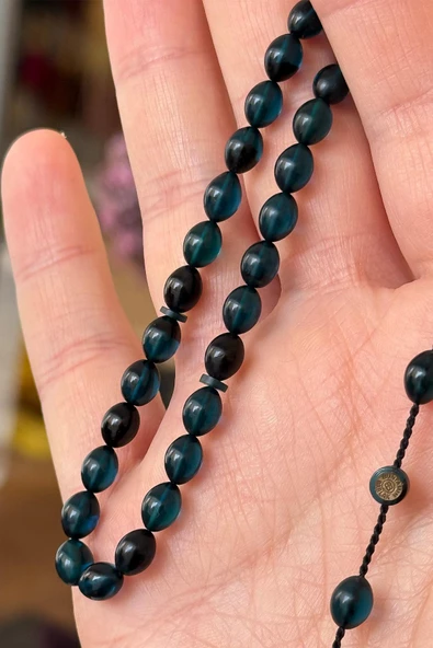 Minik Boy Usta İmzalı Ateş Kehribar Tesbih ürün görseli 1