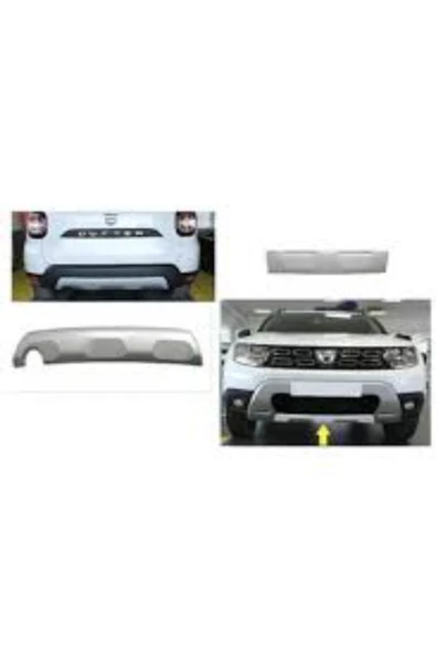 ROAL TUNİNGDACİA DUSTER ÖN VE ARKA TAMPON DİFÜZÖR KORUMA PARK SENSÖRLÜ 2018 VE ÜZERİ ürün görseli 1