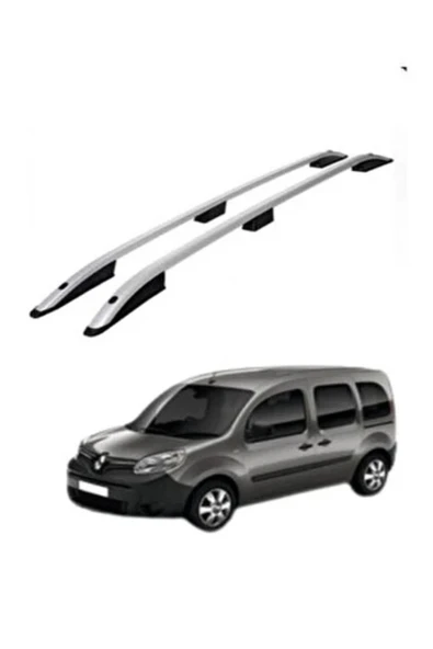 ROAL TUNİNG2008-2020 ARASI UYUMLU RENAULT KANGOO 2 MAXİ TAVAN ÇITASI GRİ ürün görseli 1