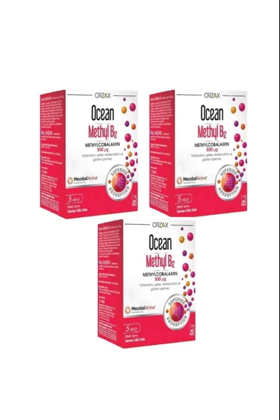 Ocean Methyl B12 Sprey 500 mcg 5 ml 3 Adet ürün görseli 1
