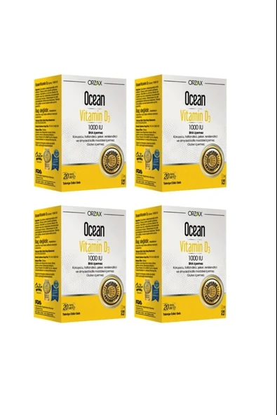 Ocean Vitamin D3 1000 IU Sprey 4 Adet ürün görseli 1