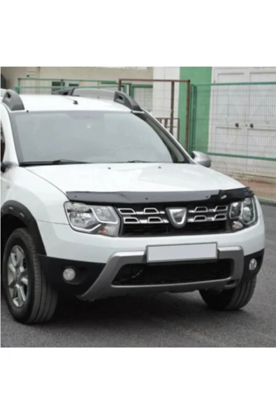 ROAL TUNİNGDacia Duster 2010-2017 Uyumlu Kaput Koruma Rüzgarlığı Siyah | Taş Önleyici Ön Kaput Koruyucu ürün görseli 1