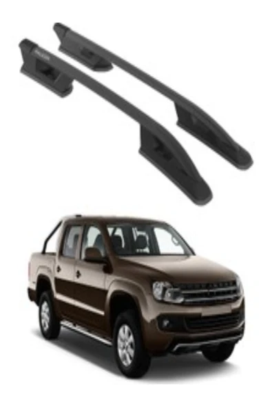 ROAL TUNİNGVolkswagen Amarok (2010-2016) Falcon Tavan Çıtası - Mat Siyah (Sağ-Sol Takım) ürün görseli 1