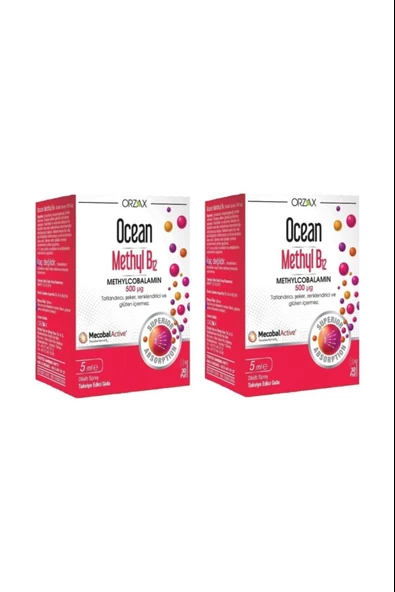 Ocean Methyl B12 Sprey 500 mcg 5 ml 2 Adet ürün görseli 1