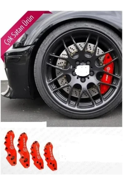 ROAL TUNİNGBREMBO FREN KALİPER KAPAK YAZILI 4 LÜSET TÜM ARAÇ UYUMLU ürün görseli 1