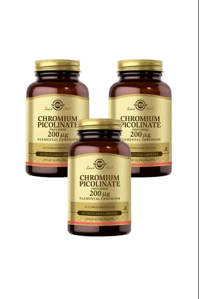 Solgar Chromium Picolinate 90 Adet 3 Adet - Resim 2