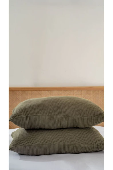 MYLASA HOME Müslin Yastık Kılıfı – Ultra Yumuşak 4 Kat Müslin Pamuk (50×70 cm) | 17 Farklı Renk Seçeneği ürün görseli 1