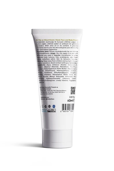 SUBO  BESLEYİCİ BAKIM  KREMİ ZEYTİNYAĞI 3X60 ML ürün görseli 1
