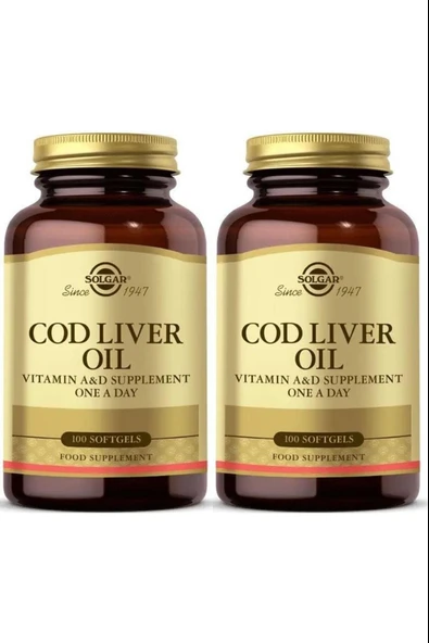 Solgar Cod Liver Oil 100 Kapsül 2 Adet ürün görseli 1