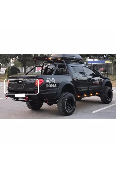 ROAL TUNİNGMitsubishi L200 2007-2014 (Triton) Uyumlu Yarım Bagaj Kaplama ve Dodik Seti - Off-Road Tasarım ürün görseli 1