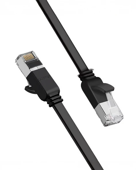 UGREEN Cat6 Flat Pure Copper Metal Konnektör UTP Ethernet Kablosu 5 Metre, 50187 ürün görseli 1