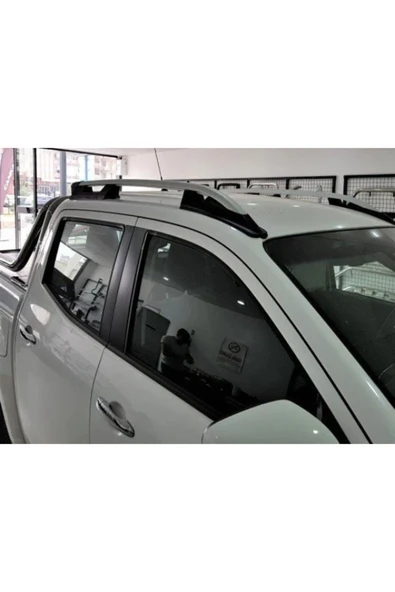 ROAL TUNİNGMitsubishi L200 2015+ Uyumlu 'Falcon' Tasarım Tavan Çıtası Seti - Gri (Eloksal/Alüminyum Görünüm) ürün görseli 1