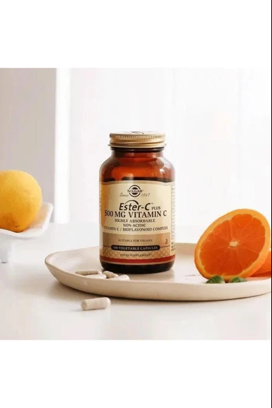 Solgar Ester-c Plus 500 Mg 100 Kapsül 3 Adet - Resim 4