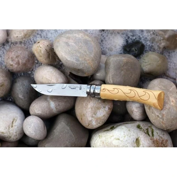 Opinel Inox No.7 Waves İşleme Çakı - Resim 5