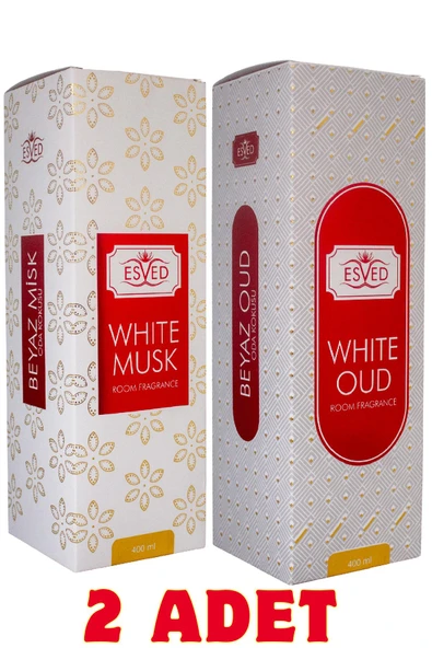 Beyaz Oud & White Oud ve Beyaz Misk & White Musk Oda ve Kumaş Spreyi Seccade Spreyi Oda Kokusu Koku 400 Ml. ürün görseli 1
