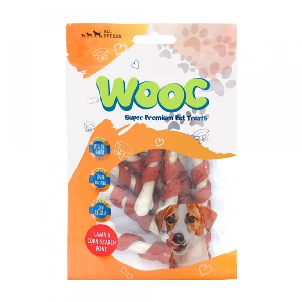 Wooc Dog Kuzu Sargılı Kalsiyum Kemikli Ödül 80 g ürün görseli 1