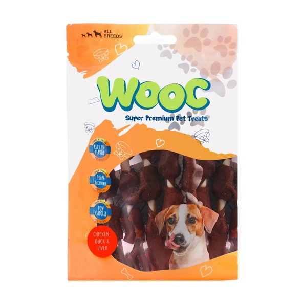 Wooc Dog Tavuk & Ördek & Ciğer Sargılı Stick Ödül 80 g ürün görseli 1