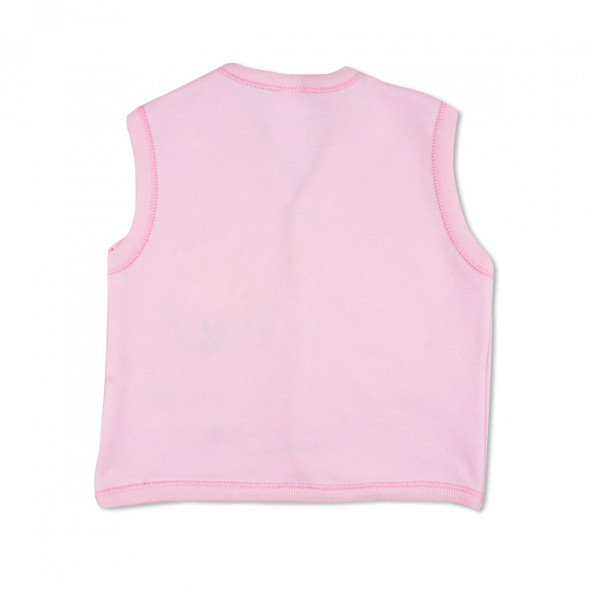 Pembe Kuzu Desenli Bebek Yelek - Resim 2