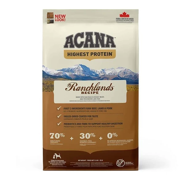 Acana Ranchlands Tahılsız Köpek Maması 11.4 Kg ürün görseli 1