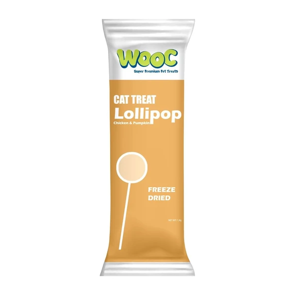 Wooc Tavuk ve Balkabaklı Kedi Lolipop ürün görseli 1