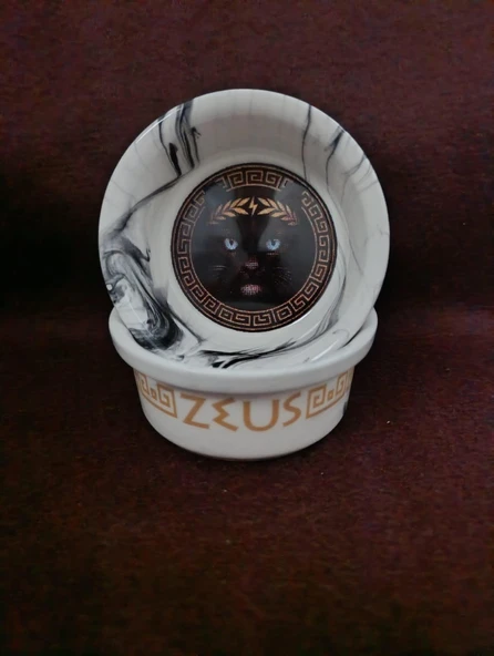 Raccoon Olimpos Serisi Zeus Seramik Mama Ve Su Kabı 300ml ürün görseli 1