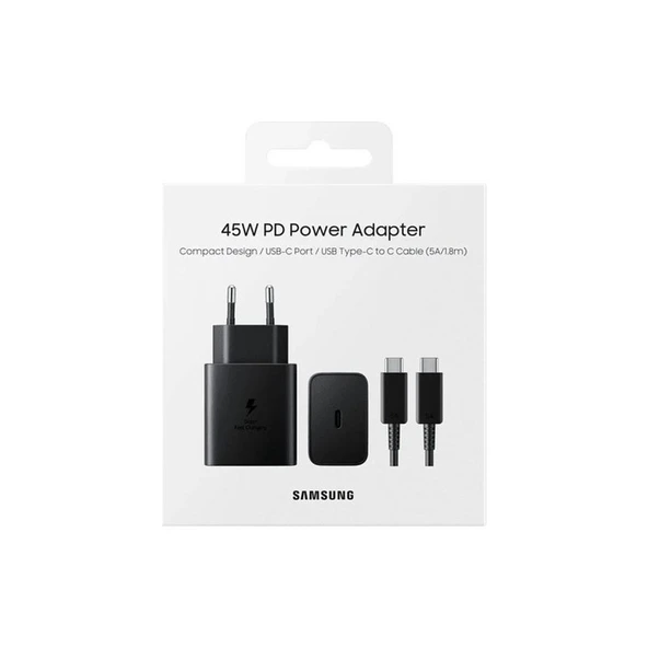 Samsung 45W EP-T4510X Type-C Süper Hızlı Şarj Cihazı (Samsung Türkiye Garantili) ürün görseli 1