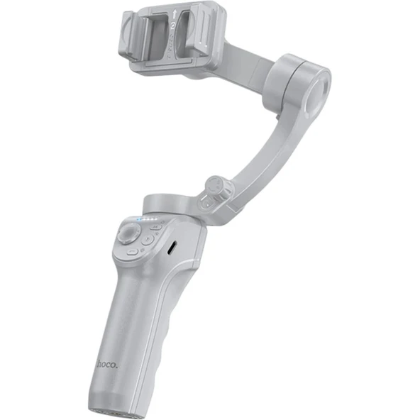 Hoco K24 360 Derece Otomatik Yüz Takipli Tripodlu Akıllı Selfie Gimbal Gri ürün görseli 1