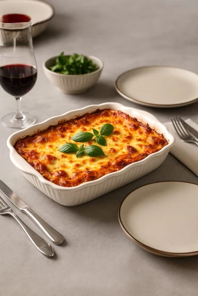 Sezka Life Kare Servis Tabağı,Salata Kasesi Sunumluk Tabak Fırın Kabı 22x22 cm ürün görseli 1