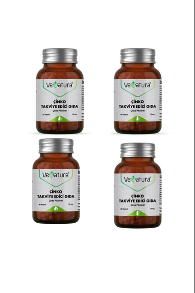 Venatura Çinko 15 mg 60 Kapsül 4 Adet ürün görseli 1