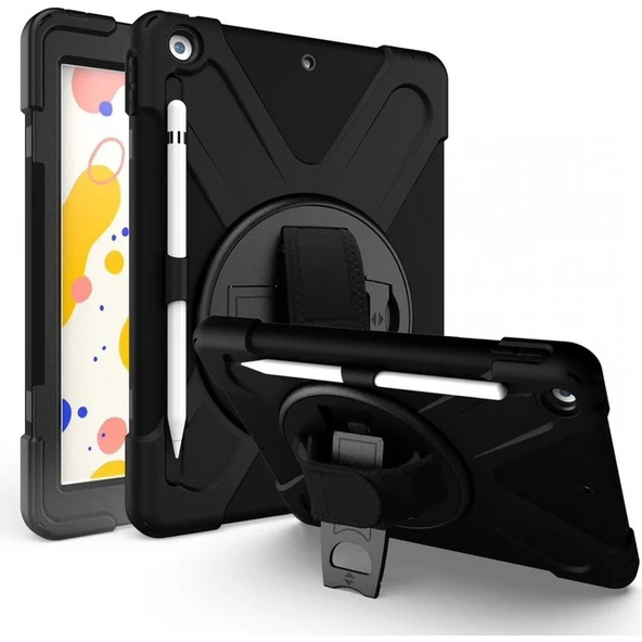 Apple iPad 10.2'' (7.nesil) Kılıf Amazing Tablet Siyah Kapak Kılıf ürün görseli 1