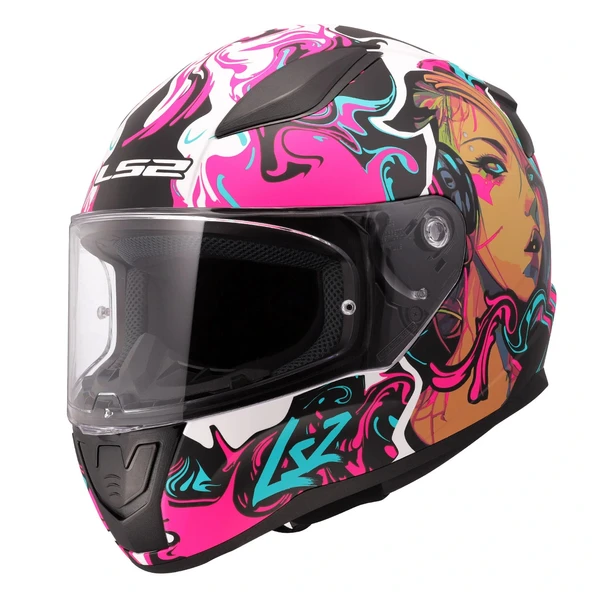 LS2 RAPID 2 CYBERG MAT MOR KASK ürün görseli 1